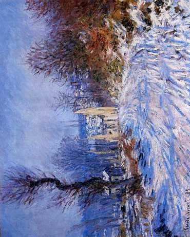 MA027, Claude Monet, THE ROAD TO GIVERNY IN WINTER, Art Prints, Midi